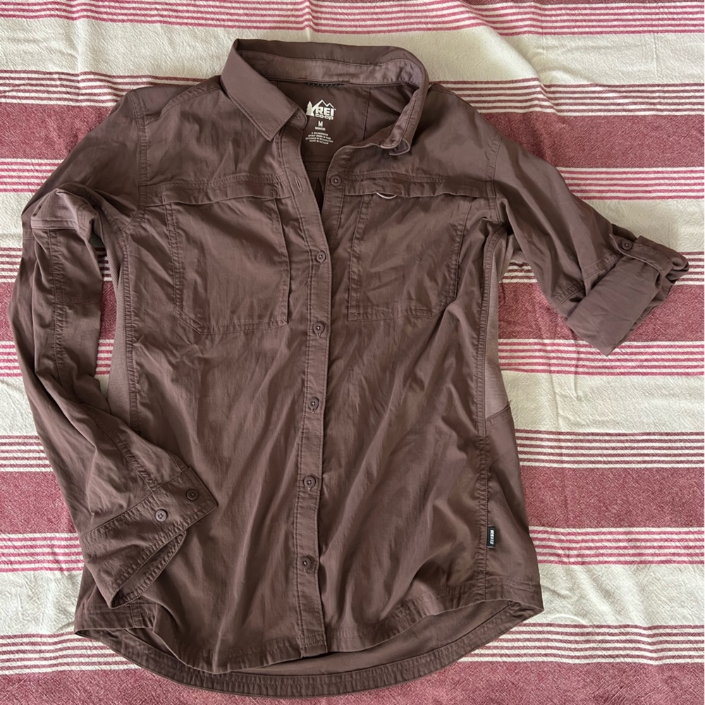 REI Sahara Button Up Sunshirt - Womens Medium